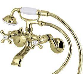 Ks266pb Kingston Brass Vintage 6-inch Adjustable Wall Mount Clawfoot Tub Fauc