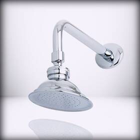 P10ck Kingston Brass Victorian Head 12-inch Shower Arm Polished Chrome