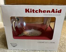 8304969919 Kitchenaid 5 Quart Tilt-head Glass Bowl With Measurement Markings - Ksm5nlgb