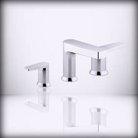 K-97100-4-cp Kohler 1182-na Taut Bathroom Sink Faucets Widespread Polished Chrome