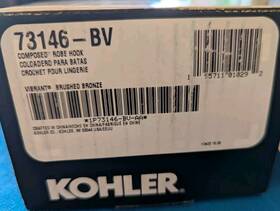 73146-bv Kohler Composed Double Robe Hook In Vibrant Brushed Bronze