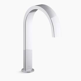 K-77986-cp Kohler Components Deck-mount Bath Spout With Ribbon Design - Mint