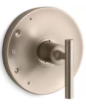 Ts14423-4-bv Kohler For Purist Rite-temp Valve Trim With Vibrant Brushed Bron