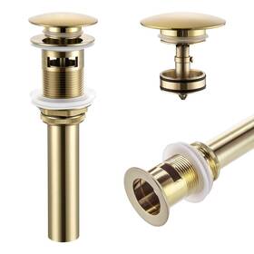 C1001bg Kokosiri Bathroom Sink Drain With Detachable Hair Catcher Brushed Gold Pop U