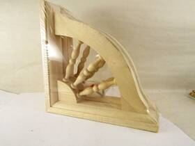 35840 Koks Woodgoods Victorian Gingerbread Corner Wood Accent Trim Spindle Fan 7 Inch New Unpainted