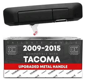 T1a-ty3247za-tgc Kool-vue Tailgate Handle Metal For 2009-2015 Toyota Tacoma - Black With Camera Hole T
