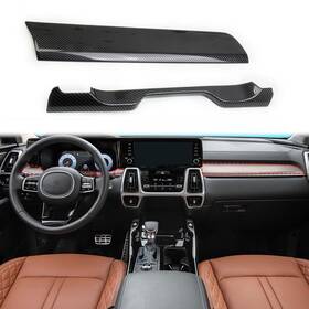 Ksmq4-007 Korlot Carbon Fiber Style Center Console Dashboard Cover Trim Accessories For