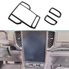 Yxx-231419-cc Korlot Carbon Fiber Style Center Console Navigation Panel Dashboard Air Vent