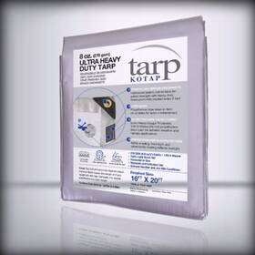 Tuh-1620 Kotap 16 X 20 Ft. For Ultra Heavy-duty Protection/c Silver-white Size 16ft