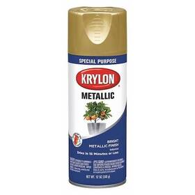 K01701a77 Krylon Metallic Spray Paint Bright Gold Solvent 11 Oz