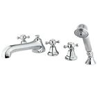 Ks43015bx Kingston Brass Three Handle Roman Tub Filler With 663370051197