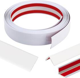 Hbt-pr02 Ktinitk 22 Feet Flexible Inside And Outside Corner Trim Molding White Width 1.6 In