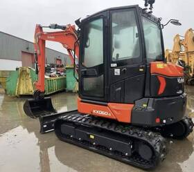 Kx060-5 Kubota Hydraulic Excavator Orange/black Compact Equipment
