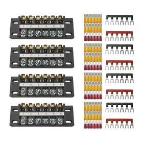 Doub6p-4 Kuinndoo High-capacity Double Terminal Blocks 4 Sets 6-position Strips With Conne