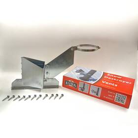 Kuma 198168757130 Snow Destroyer For 2 Inch -5 Vents Ka-tl-gdv Galvanized Steel 90 Wedge