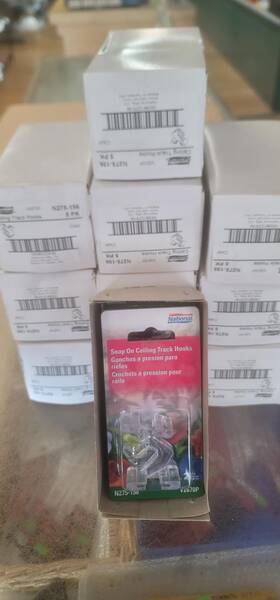 N275-156 Kwik9 55packs 110pcs Of Nationa Drop Ceiling Track Hooks In Clear 2 Pack