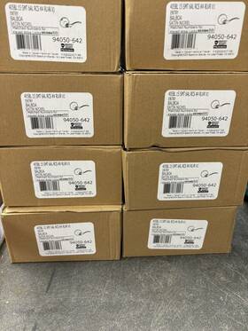405bl-15sv1 Kwikset Lot Of 8 - Balboa Satin Nickel Smartkey Entry Door Leverset