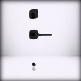 971tplmdt-514 Kwikset - Single Cylinder Interior Tripoli Lever With Matte Black