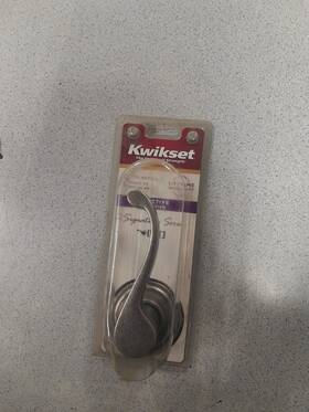 788chl-lh Kwikset 97880-736 Commonwealth Rustic Pewter Left Hand Half Dummy