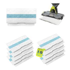 Laizaa 762503454703 10 Pcs For Shark Vacmop Replacement Pads Compatible With Pro Vm2