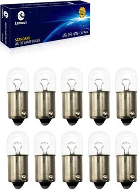 T-3.25 Lanuovx 445030156137 10 Pack Instrument Cluster Bulbs 6.3v 0.945w Ba9s Base Shape