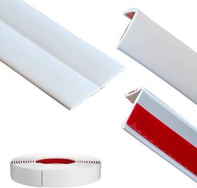 Larolls 611834818510 Inside Outside Corner Molding Trim And Edge Protector 10 Feet Matte White