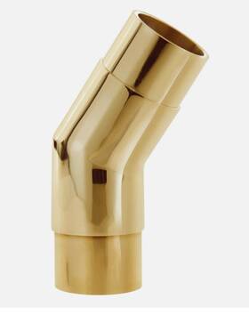 Lavi 00-730/1h 135 Degree 1-1/2 Inch Flush Elbow Fitting Polished Brass