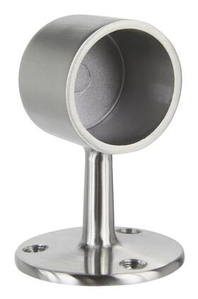 44-340 Lavi 44-340/1h Short Railing Flush End Posts Satin Stainless Steel Finish