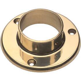 Lavi Industries 00-530/2 Flange Wall For 2 Inch Tubing Polished Brass