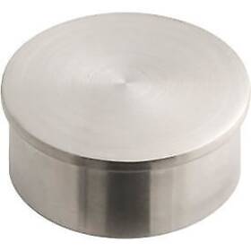 44-600 Lavi Industries 44-600/1h End Cap Flush For 1.5 Inch Tubing Satin Stainless Steel
