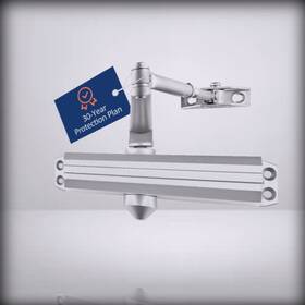 Lh5016-bc-al Lawrence Medium/heavy Duty Door Closer For Commercial Grade 1 - Aluminum Al