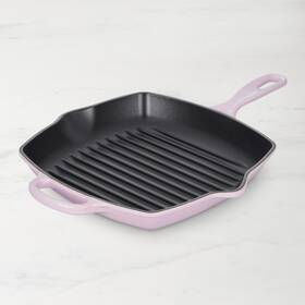 7610465 Le Creuset Signature Enameled Cast Iron Square Grill Pan Shallot