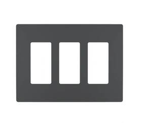 3-decorator Legrand Rwp263gcc6 Radiant 3 Gang Rocker Screwless Wall Plate Graphite
