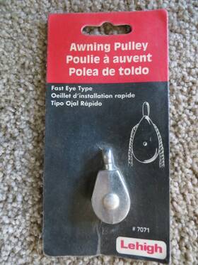 7071 Lehigh 4 Awning Pulleys # Fast Eye Type - New
