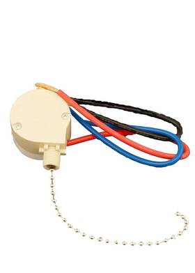 1689-50 Leviton Ceiling Fan Pull Chain Switch 3-amp Single-pole 2-circuit 4-position