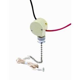 1689-75 Leviton 3-amp Single-pole Single Circuit On-off Pull Chain Switch