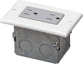 47605-acn Leviton 15 Amp 125 Volt J-box Kit Duplex Outlet/receptacle White/gray 1 Pack
