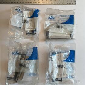 Leviton Lev-47652-0qp Qty 4 - 47652-0qp 8-port Multimedia Patch Block Bracket Organizer