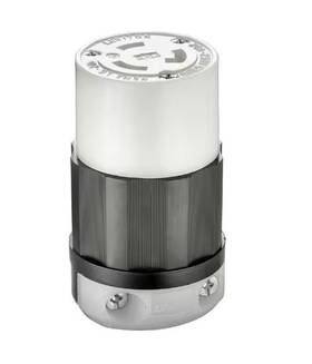 R50-02323-0cs Leviton 20 Amp 250-volt Locking Connector Black And White 2323-cs-nob