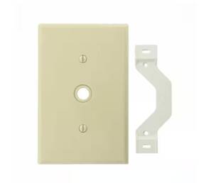 R51-0pj11-00i Leviton 1-gang White Phone/cable Nylon Midway/midsize Wall Plate 18-pack