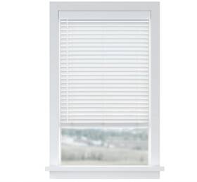 1049272 Levolor Basics Cordless Light Filtering Faux Wood Blinds Fits 39 Inch W And 64 L