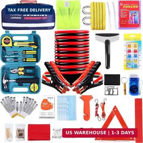 Gjb-002 Lianxin Roadside Assistance Emergency Kit - Car With Jumper Cables Upgrad