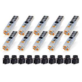 Lig-t5socket-10yellow Lighsta Yellow T5 37 74 2721 Led Bulbs With Twist Lock Socket Pc74 Pc37 882 Dashboard