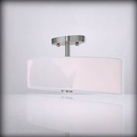 51053-91 Livex Lighting - Brushed Nickel Flush Mount With O 13 L X W 7.75
