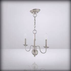 52163-91 Livex Lighting 3 Lt Brushed Nickel For Mini Chandelier 14 L X W 13 H