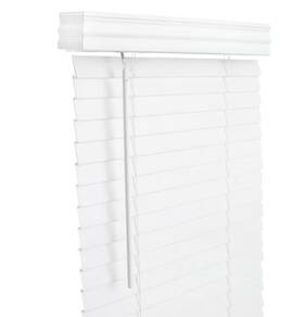 Fax3460wh Living Accents Faux Wood 2 Inch Blinds 34 W X 60 H White Cordless