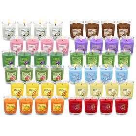12s-003 Lomangdi 48 Packs Scented Aromatherapy Candle With 12 Fragrances 1.8 Oz Soy Votive Ca