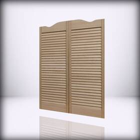 858442 Ltl Home Products Dixieland Louvered For Caf Interi Unfinished 24 X42