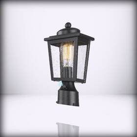7d3p-pc Luminzone Outdoor Post Lights Lamp Light Fixture Bl Black 5 - Dusk To Da