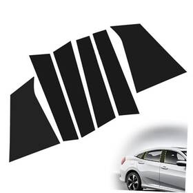 6pcs-pillar Lunwag 6pcs Gloss Black Window Pillar Post Covers - Compatible With 2016-2023 Chevy